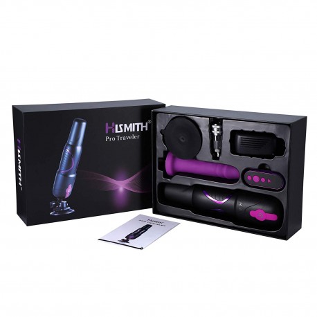 Hismith Pro Traveler, Portable Sex Machine with Remote Controller - KlicLok System