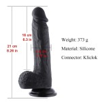 Hismith Premium Super Quiet Sex Machine Bundle With Black Series Attachments