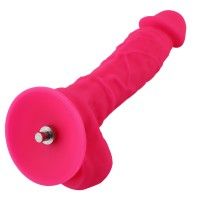 9" Silicone Dildo for Hismith Sex Machine with Quick Air Connector, 6.9" Insertable Length,Pink