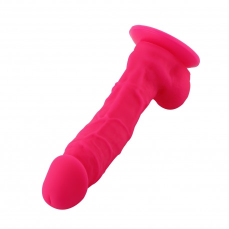 9" Silicone Dildo for Hismith Sex Machine with Quick Air Connector, 6.9" Insertable Length,Pink