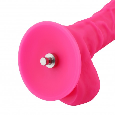 9" Silicone Dildo for Hismith Sex Machine with Quick Air Connector, 6.9" Insertable Length,Pink