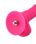9.1" Silicone Dildo for Hismith Sex Machine with KlicLok Connector, 6.3" Insertable Length,Pink