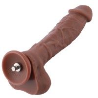 Hismith 8“ FDA Silicone Realistic Dildo for Hismith Premium Sex Machine (Medium) - Coffee