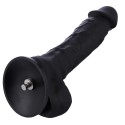 8,45" flexibele siliconen dildo voor Hismith seksmachine met KlicLok-connector, 6,7" inbrengbare lengte
