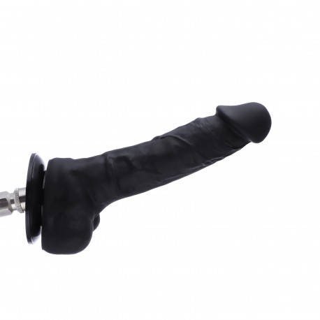 Hismith Sex Attachments, 9 Inches Flexible Dildo, Super High Simulation (Black)