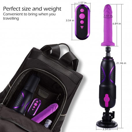 Automatic Remote Thrusting Dildo with 3 Powerful Thrusting Actions 8 Vibration Modes