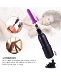 Hismith Pro Traveller, bärbar sexmaskinapp kontrollerad med fjärrkontroll - KlicLok-system - 6,8 "insättningsbar silikondildo