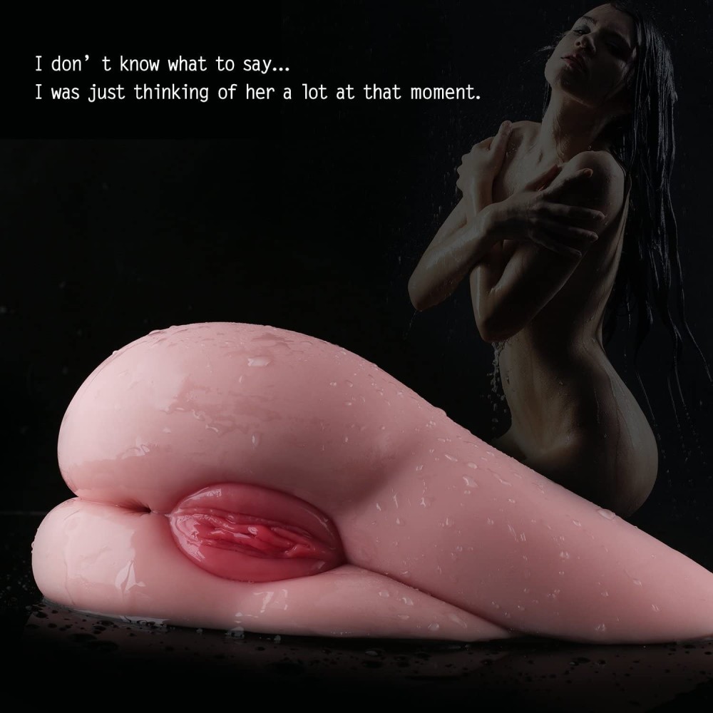 Male Masturbator Life Size Sex Toy, SINLOLI 3D Realistic Spoons Sex Position Pussy Anal Ass Doll for Male Masturbation
