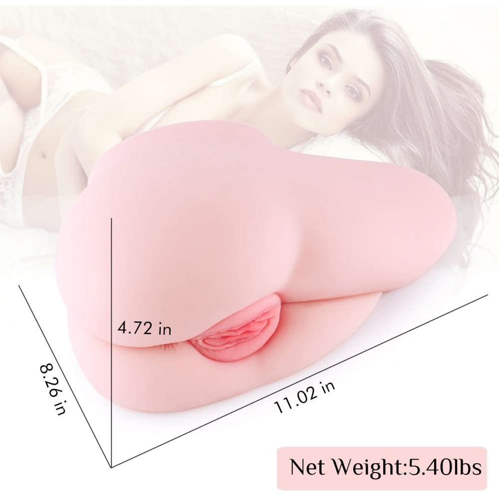 Male Masturbator Life Size Sex Toy, SINLOLI 3D Realistic Spoons Sex Position Pussy Anal Ass Doll for Male Masturbation