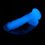 Hismith 9.7" Glow in the Dard Silicone Dildo with Suction Cup & Removable Kliclok