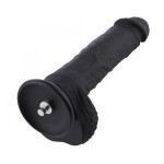 Hismith 8.7" (22.1 cm) Black Realistic Silicone Dildo for Kliclok System