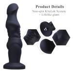Hismith 9.3" Muscular-man-shaped Silicone Dildo with Suction Cup & Removable Kliclok