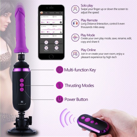 Hismith Capsule Rechargeable Programmable Sex Machine, Portable Fucking Machine with Multiple Speeds & Frequencies
