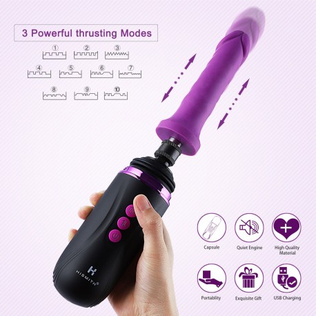 Hismith Capsule Rechargeable Programmable Sex Machine, Portable Fucking Machine with Multiple Speeds & Frequencies