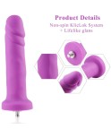 6.7" Artificial Vibrating Silicone Dildo for Hismith Premium Sex Machine with KlicLok System
