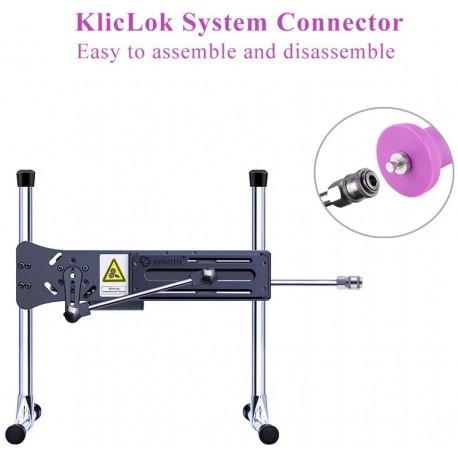 6.7" Artificial Vibrating Silicone Dildo for Hismith Premium Sex Machine with KlicLok System