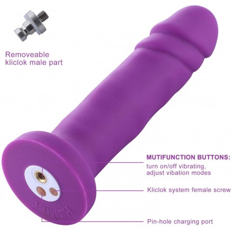 6.7" Artificial Vibrating Silicone Dildo for Hismith Premium Sex Machine with KlicLok System