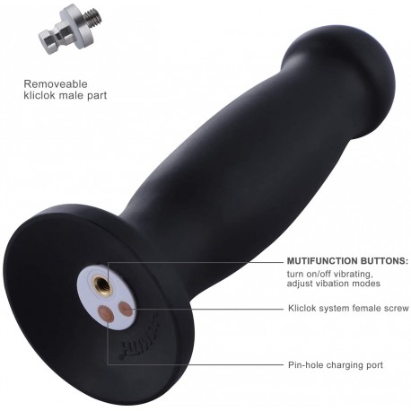 Hismith 8.2” Metal Bead Anal Dildo, Smooth Aluminium Anal Wand with KlicLok