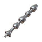 Hismith 8.4" (21.3 cm) Metal Anal Plug with Continuous Beads and Tapered Head Hismith 8.4" (21.3 cm) Metal Anal Plug with Continuous Beads and Tapered Head