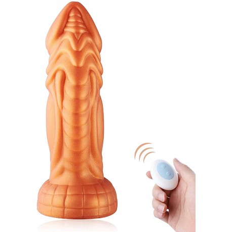 Hismith 8.25" Slightly Curved Silicone Dildo with KlicLok Systemfor Hismith Premium Sex Machine - Monster Series