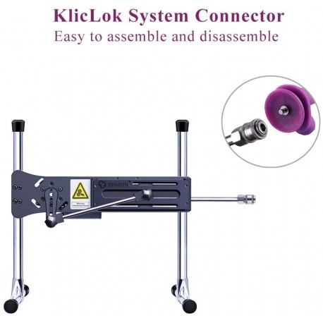 Hismith 8.38" Vibrating Silicone Dildo for Hismith Premium Sex Machine with KlicLok System
