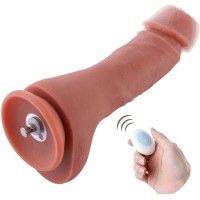 Hismith Sex Attachments, 8.6 Inches Double Layered Dildo, Super High Simulation Silicone Dildo (Flesh)