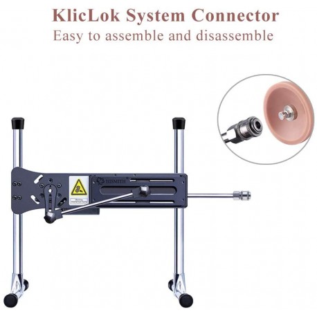 10.2" Slight Curved Vibrating Silicone Dildo for Hismith Sex Machine with KlicLok System - Master Series
