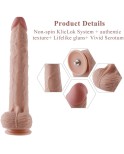 Hismith 11.8" Extra-Length Vibrating Silicone Dildo for Hismith Sex Machine with KlicLok System