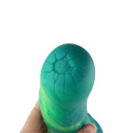 Hismith 9.5" (24.1 cm) Slightly Curved Crack-textured Fantasy Dildo