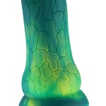 Hismith 9.5" (24.1 cm) Slightly Curved Crack-textured Fantasy Dildo