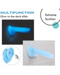Hismith 9,65 ”Glow Dildo, brille dans le silicone sombre avec un système kliclok Hismith 9,65 ”Glow Dildo, brille dans le silicone sombre avec un système kliclok