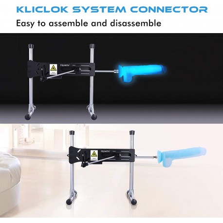 Hismith 9.65” Glow Dildo, Grows in The Dark Silicone Dong with KlicLok System