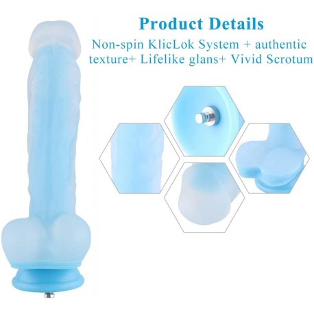 Hismith Noble Purple Sex Machine Bundle with 4 Fantasy Dildos