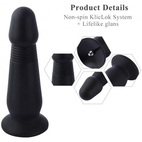 10.24" Grenade Silicone Anal Plug with KlicLok System for Hismith Premium Sex Machine