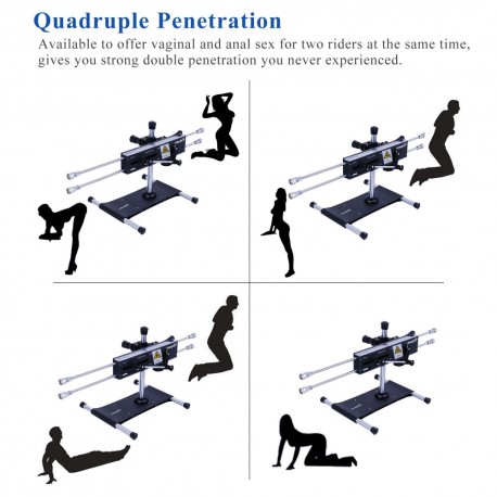 Premium Sex Machine with 360 Degree Rotation,2P or 3P Sex Play,Powerful Penetration Love Robot to meet all your needs