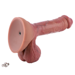 Hismith Dual Density Realistic Silicone Dildo with Suction Cup & Removable Kliclok