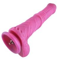 7.1" Silicone Dildo for Hismith Sex Machine with Quick Air Connector, 6.5" Insertable Length, girth: 5.5inch,Flesh