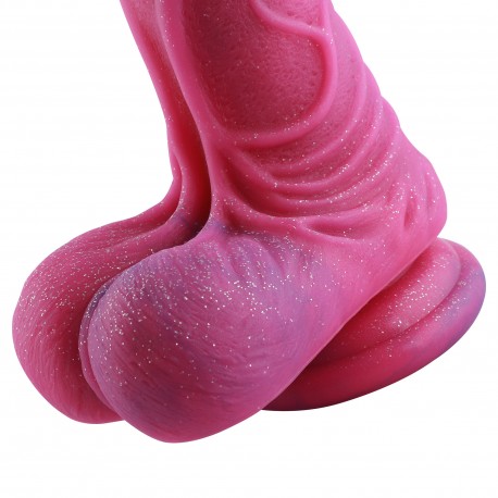 7.1" Silicone Dildo for Hismith Sex Machine with Quick Air Connector, 6.5" Insertable Length, girth: 5.5inch,Flesh