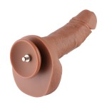 Hismith 9.1" (23.1 cm) Dual-layered Silicone Dildo with with Suction Cup & Removable Kliclok Hismith 9.1" (23.1 cm) Dual-layered Silicone Dildo with with Suction Cup & Removable Kliclok