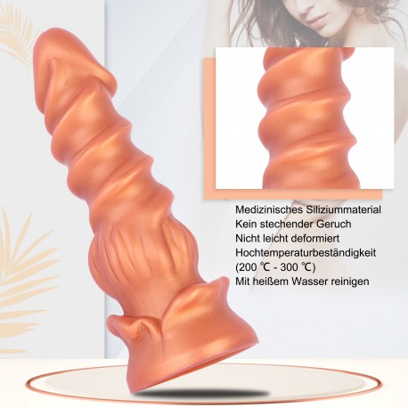 Flesh 8.27 inch Natuarl Feel Realistic Dildo with Strong Suction
