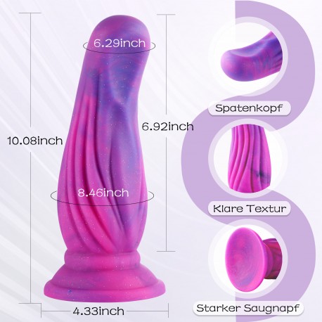 Hismith 9.88 inches super Les melons dildo with suction cup