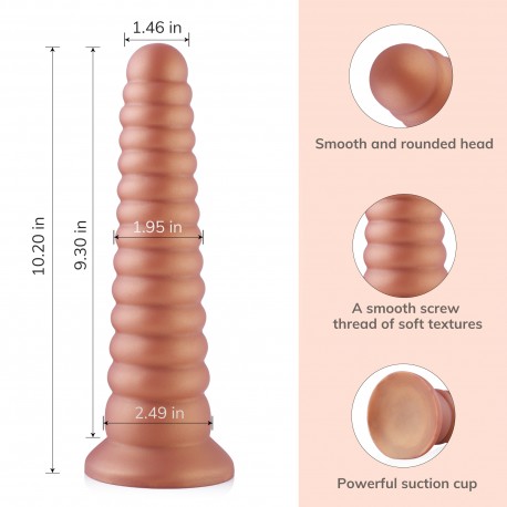 Hismith 10.23 inches Sky Tower anal dildo with Suction Cup