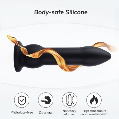 Hismith 10.30 inches Bullet Anal dildo with Suction Cup