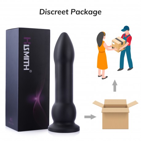Hismith 10.30 inches Bullet Anal dildo with Suction Cup