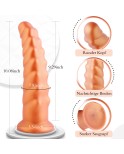 Hismith 10,08 inch enorme geleedpotige dildo met zuignap Hismith 10,08 inch enorme geleedpotige dildo met zuignap