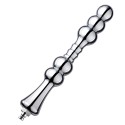 8,2 ”Metal Bead Anal Dildo, Glat Aluminium Anal Wand med KlicLok System til Premium Sex Machine
