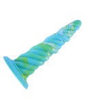 Hismith 10.12 Inch Awl Shape mixed colors Silicone Dildo with Suction Cup