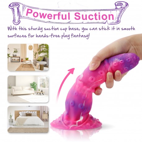Hismith 8.59 inch Realistic Silicone Tentacle Dildo with Strong Suction Cup