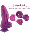Hismith 9.35'' Huge Slightly Curved Silicone Dildo with KlicLok System
