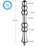 8.2” Metal Bead Anal Dildo, Smooth Aluminium Anal Wand with KlicLok System for Premium Sex Machine
